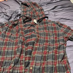 Men’s LL bean hoodie flannel